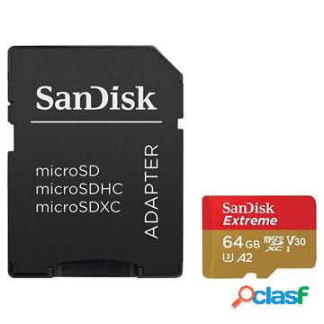 Scheda SanDisk Extreme MicroSDXC UHS-I SDSQXA2-064G-GN6MA -