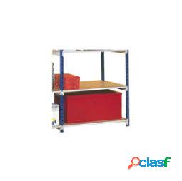 Set scaffali - 5 ripiani - truciolato - 100x35 cm -