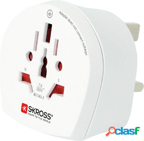 Skross 1.500225-E Adattatore da viaggio CA W to UK (BS)