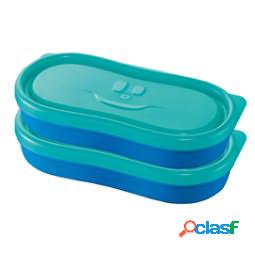 Snack box Picnik Concept - blu - Maped - set 2 pezzi (unit