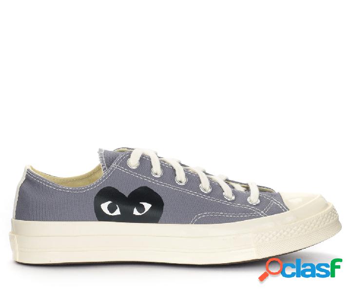 Sneaker Comme des Garçons Play x Converse grigia con cuore