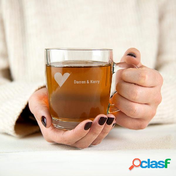 Tazza da tè personalizzata - Vetro (6 pezzi)