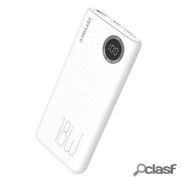 Teclast T100H Pro 10000mAh 18W USB PD QC3.0 Power Bank LED