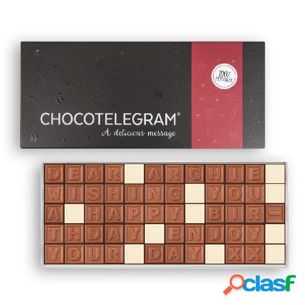 Telegramma di cioccolato personalizzato - 60 caratteri