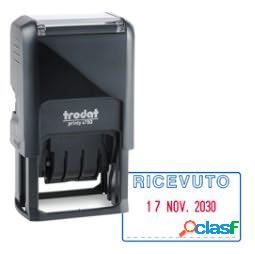 Timbro Printy 4750-L autoinchiostrante - DATA + RICEVUTO -