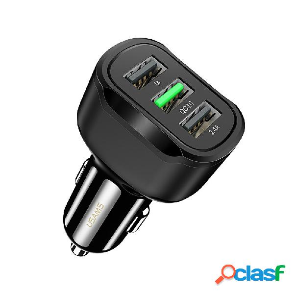 USAMS US-CC100-1 C17 5V 2,4 A 5V 1A QC3.0 Caricatore da auto