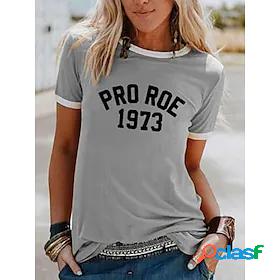 Women's T shirt Tee Vote Ruthless Pro Roe 1973 Feminist