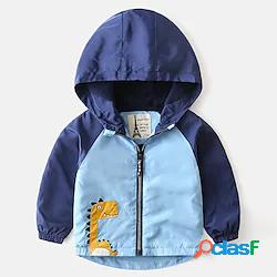 bambini ragazzi cappotto manica lunga azzurro cartone