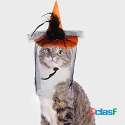 pet divertente copricapo cane gatto halloween cappello nero