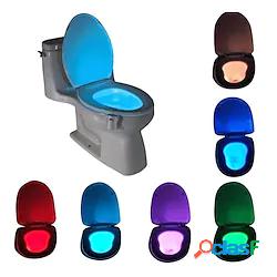 regalo cool led sedile del water luce notturna ciotola del
