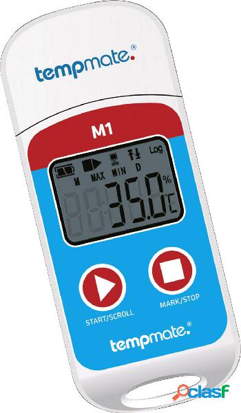 tempmate M1 Data logger temperatura Misura: Temperatura -30