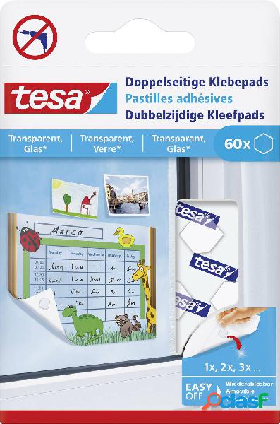 tesa tesa® TACK - pad biadesivi Trasparente Contenuto: 60