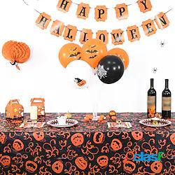 tovaglia di plastica di halloween con 300 cm / 118 pollici