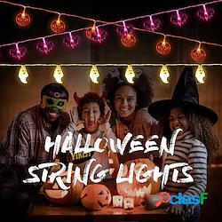 zucca di halloween luci della stringa 3m 20 led alimentato a