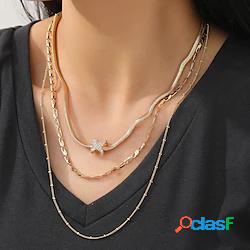 1 pc Collana di medaglioni Collana a strati For Per donna