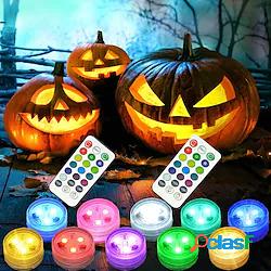 10 pz luci di halloween telecomando led zucca luce