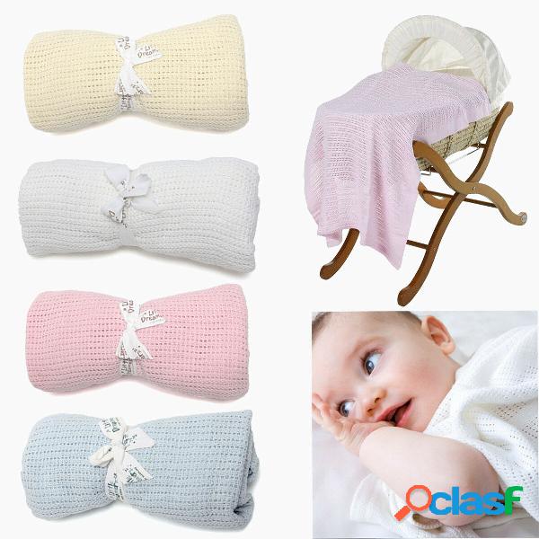 100% cotone bebè Soft coperta cellulare Moses basket culla
