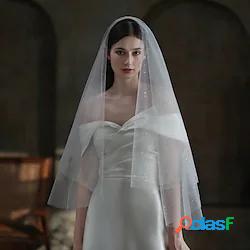 2 strati Moda Veli da sposa Velo corto (ai gomiti) / Velo