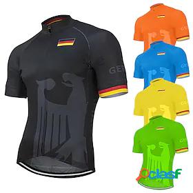 21Grams Mens Short Sleeve Cycling Jersey Bike Jersey Top