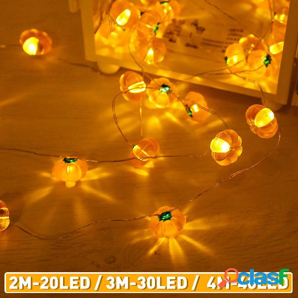 2M / 3M / 4M LED Luce della stringa di zucca 8 modalità