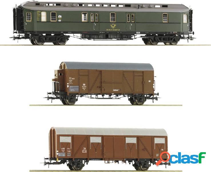 3 pz. Kit: Treno postale, DB Roco 74091