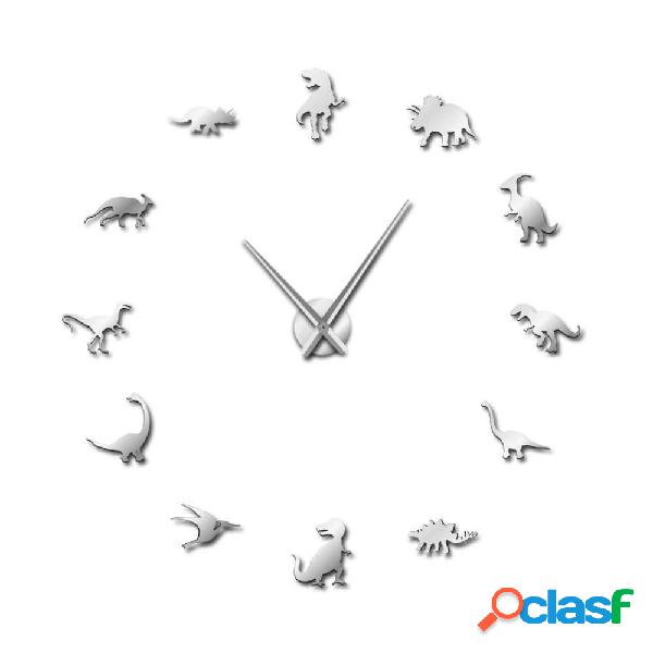 47 Pollici Jurassic Dinosaurs Wall Art T-Rex Orologio da