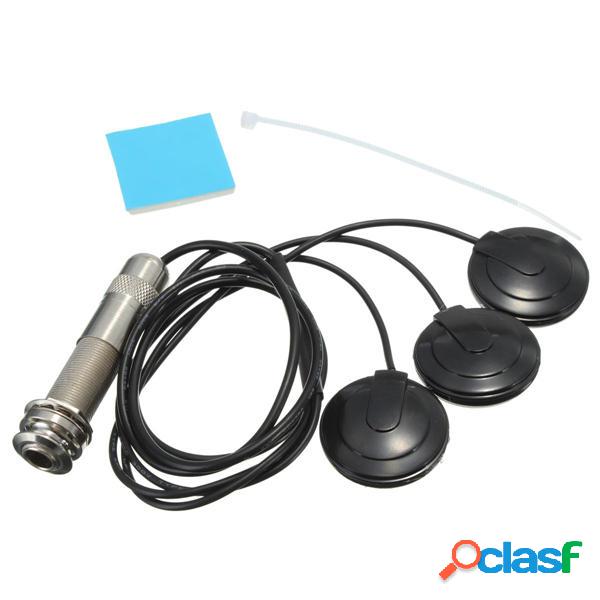 6.35 millimetri pickup piezo 3 trasduttore per chitarra