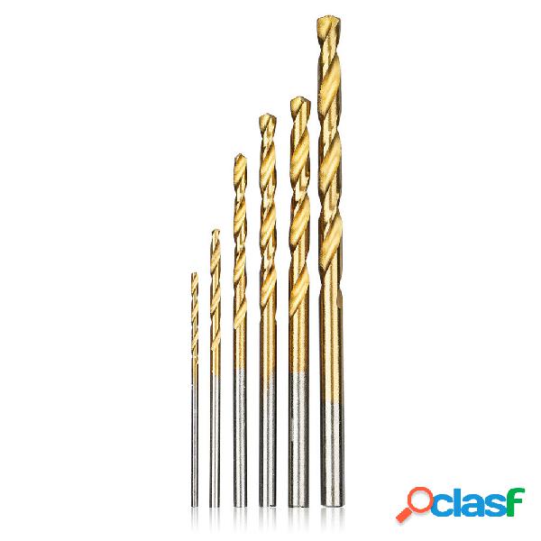 60pcs 1 / 1.5 / 2 / 2.5 / 3 / 3.5mm HSS Titanium Twist Drill