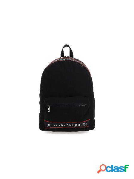 ALEXANDER MCQUEEN ZAINO UOMO 6464571AAAJ1077 COTONE NERO
