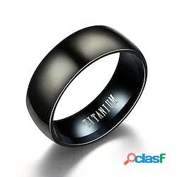 Anello a fascia For Per uomo Giornaliero Evento Bar Acciaio