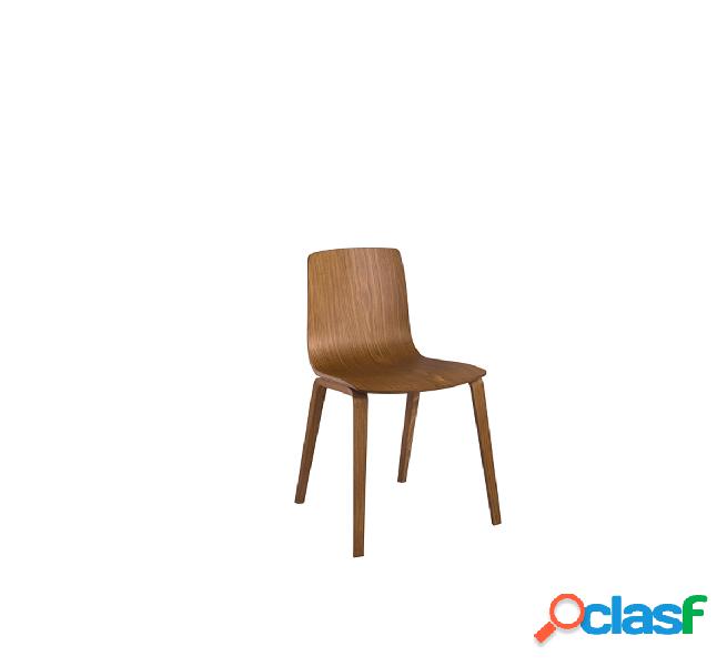 Arper Aava Sedia Gambe in Legno