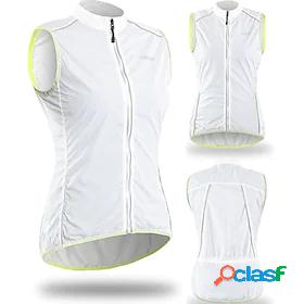 Arsuxeo Women's Cycling Vest Polyester Green White Black