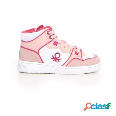 BENETTON Rod sneaker bambina - rosa bianco