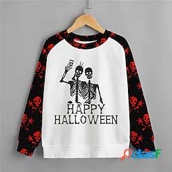 Bambino Da ragazzo Halloween Felpa Manica lunga Stampa 3D