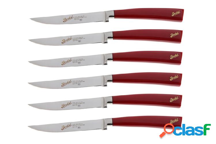 Berkel Set di coltelli bistecca Elegance acciaio rosso 6