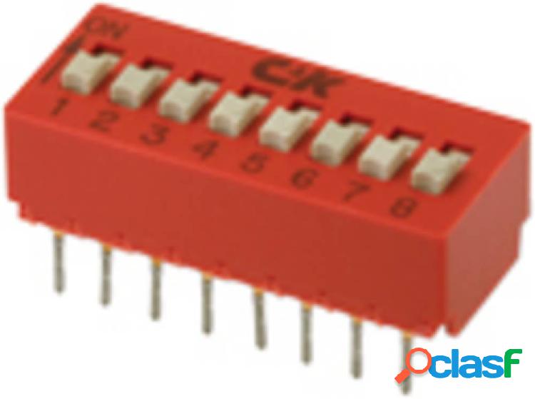 C & K Switches DIP Switch Poli 2 1 pz. Tubo