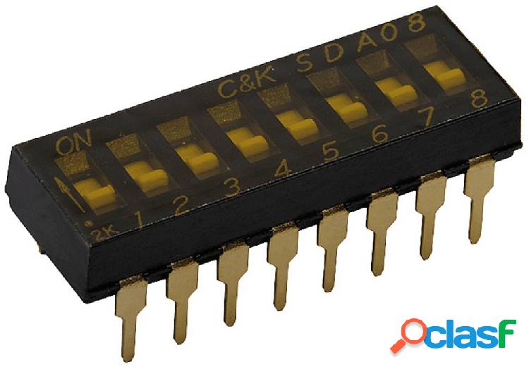 C & K Switches DIP Switch Poli 8 1 pz. Tubo