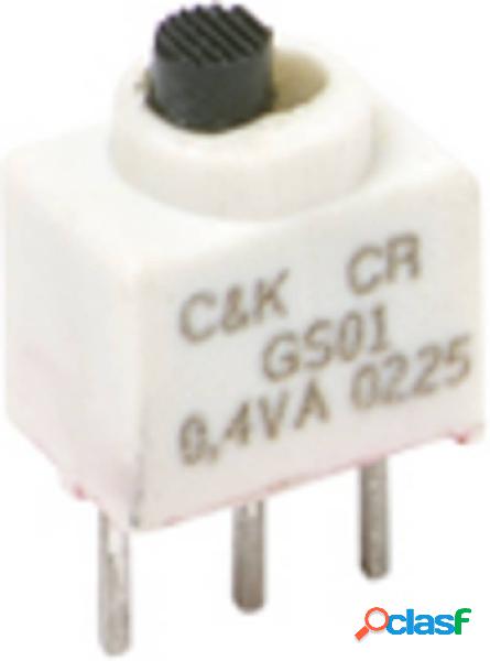 C & K Switches Interruttore a slitta 20 V 1 x On / Off 1 pz.