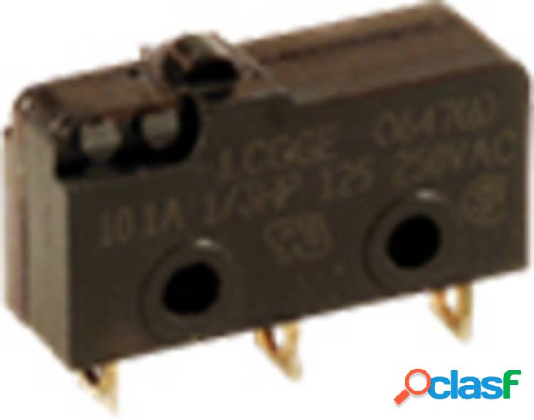 C & K Switches Microinterruttore 125 V 5 A 1 x Off/(On)/On 1