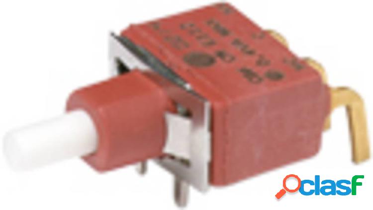 C & K Switches Pulsante 125 V, 28 V/DC 4 A 1 x On / (On) 1