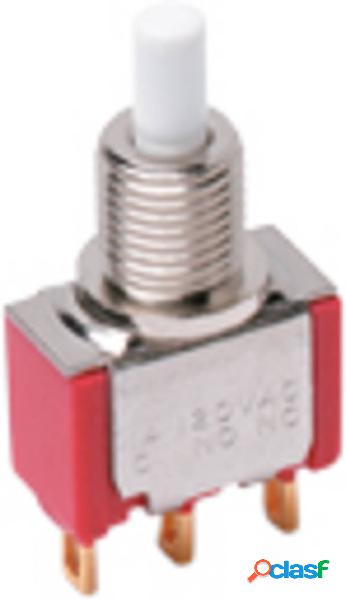 C & K Switches Pulsante 20 V, 20 V/DC 1 x On / (On) Rosso 1