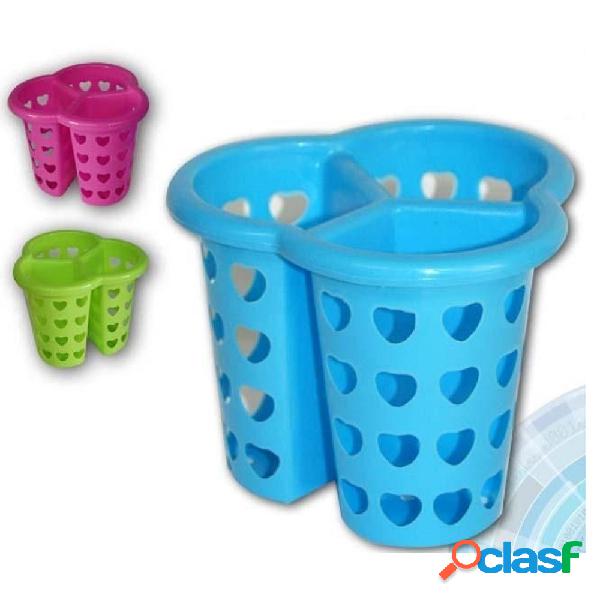 CESTINO SCOLAPOSATE SCOLA PORTA POSATE CUCINA PLASTICA