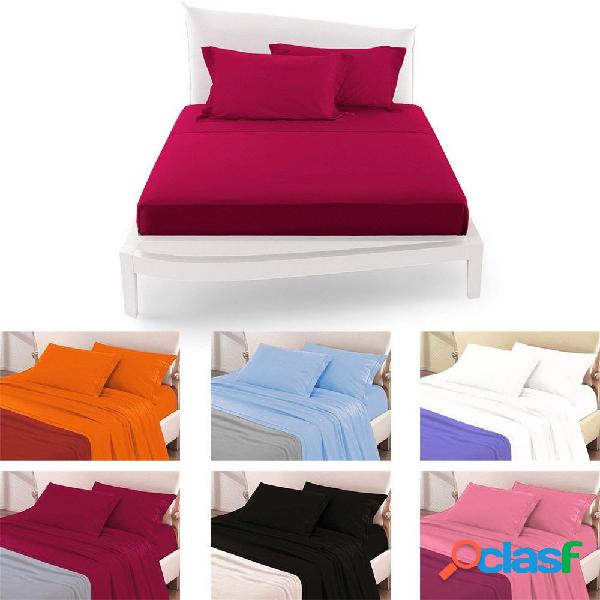 COMPLETO DA LETTO MATRIMONIALE TINTA UNITA LENZUOLA