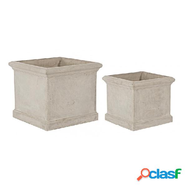 CONTEMPORARY STYLE - SET2 VASO CEMENT QU SABBIA