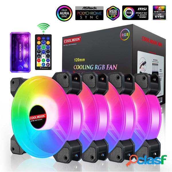 COOLMOON Ventola di Raffreddamento da 120 mm RGB 6PIN Case