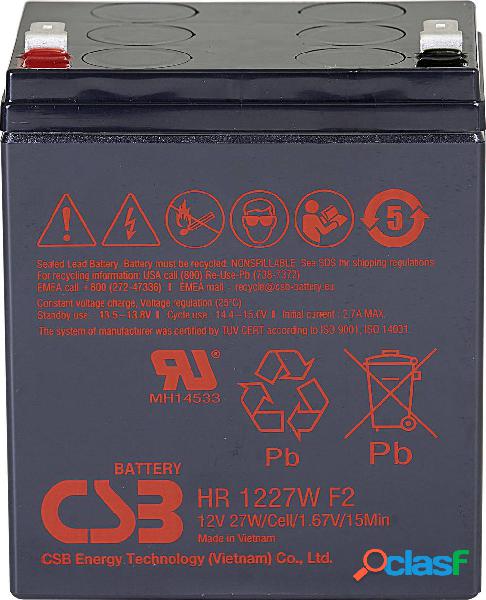 CSB Battery HR 1227W high-rate HR1227WF2 Batteria al piombo