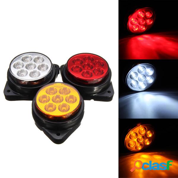 Car Round 7 LED Indicatore luci laterali Indicatore di