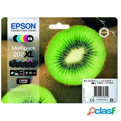 Cartuccia Epson C13T02G74010 Multipack 202 XL Kiwi (Conf. da