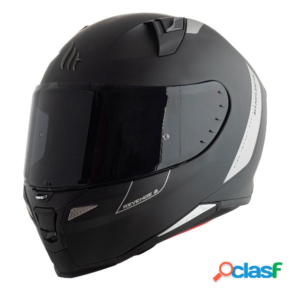 Casco integrale mt helmets revenge 2 solid a1 nero opaco