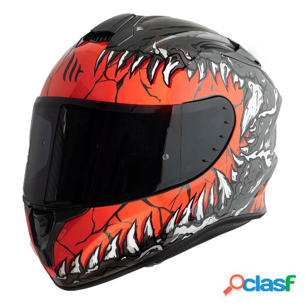 Casco integrale mt helmets targo kraken a1 nero lucido